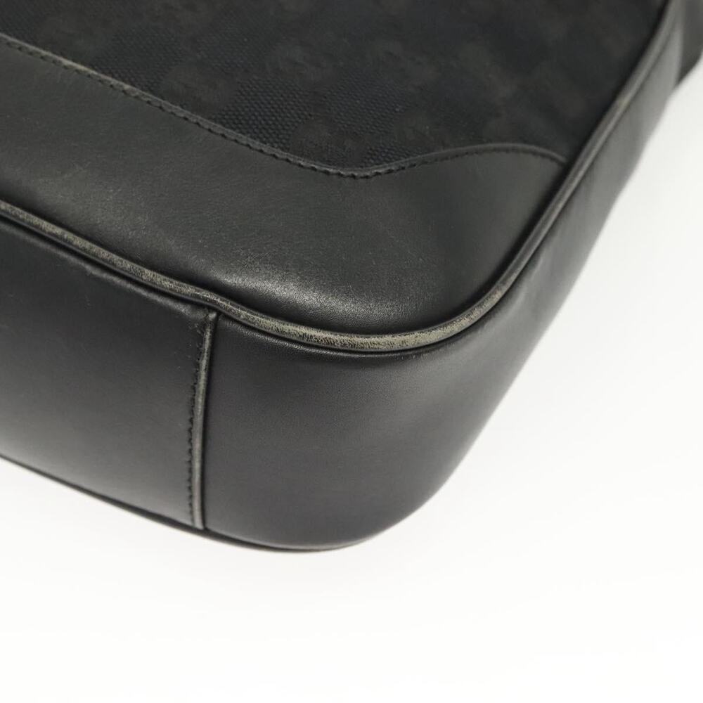 GUCCI Bamboo GG Canvas Hand Bag Black Silver 001 001 - Picture 13 of 16
